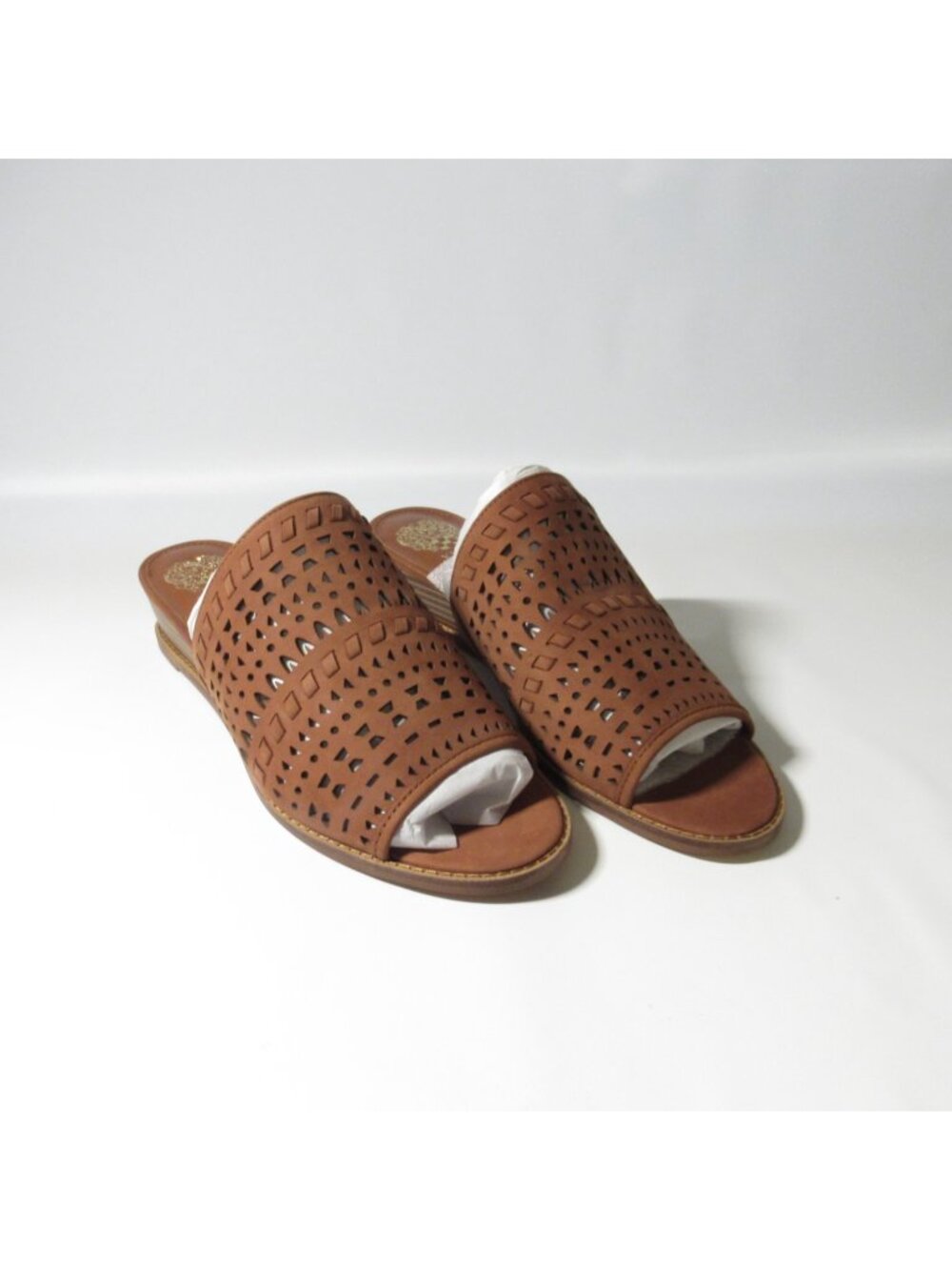 Vince Camuto Leather Wedge Slide Sandals ~ Rallema ~ Size 10 NIB